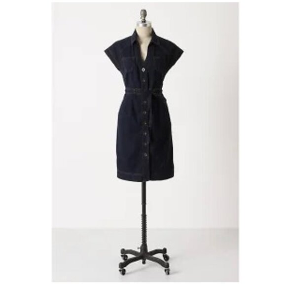 Anthropologie Dresses & Skirts - Anthropologie | Maeve Traced Denim Dress